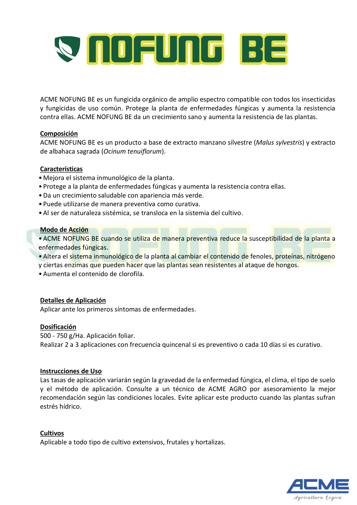 Nofung BE Producto